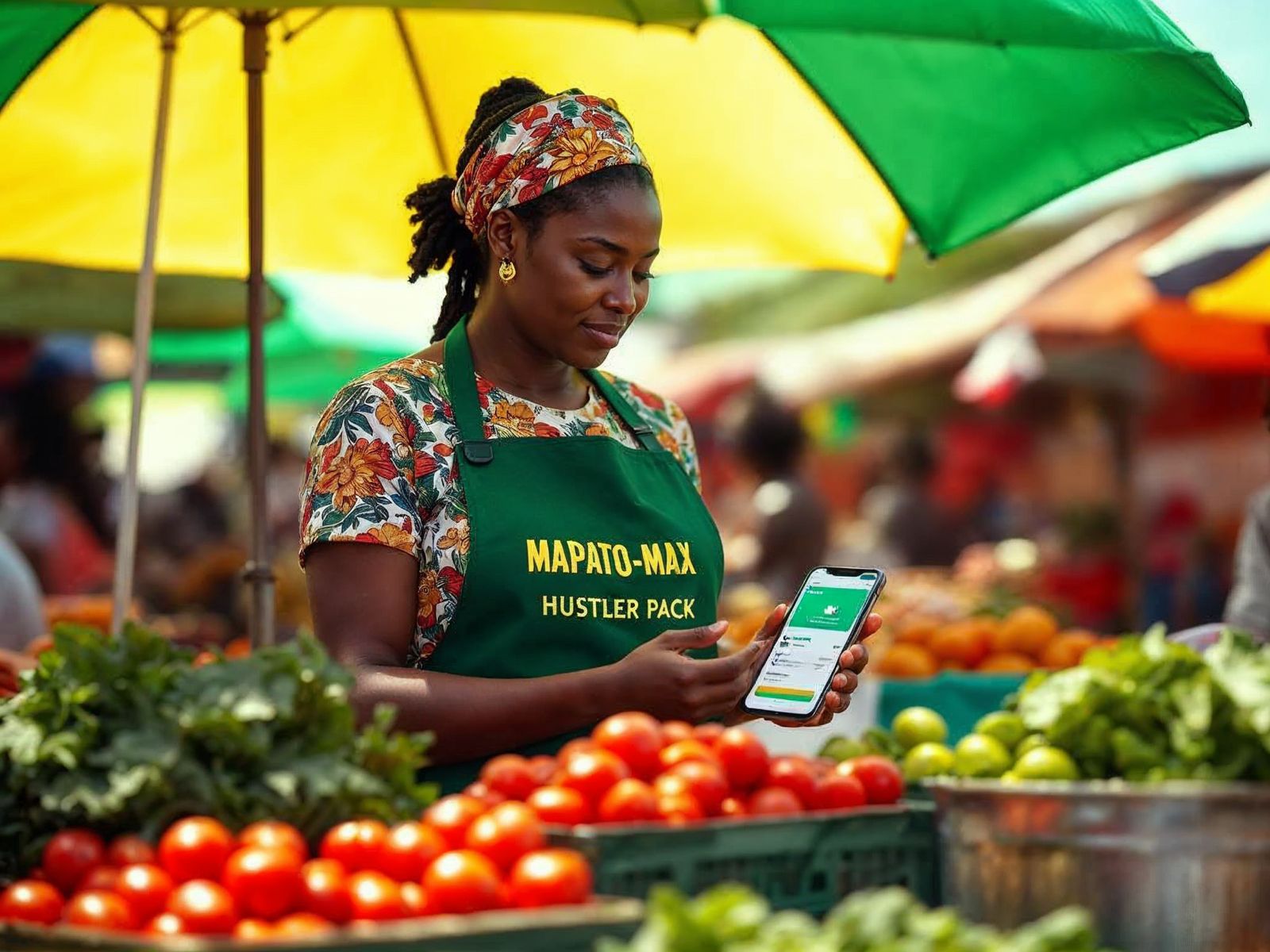 Hustler Pack member at her market stall